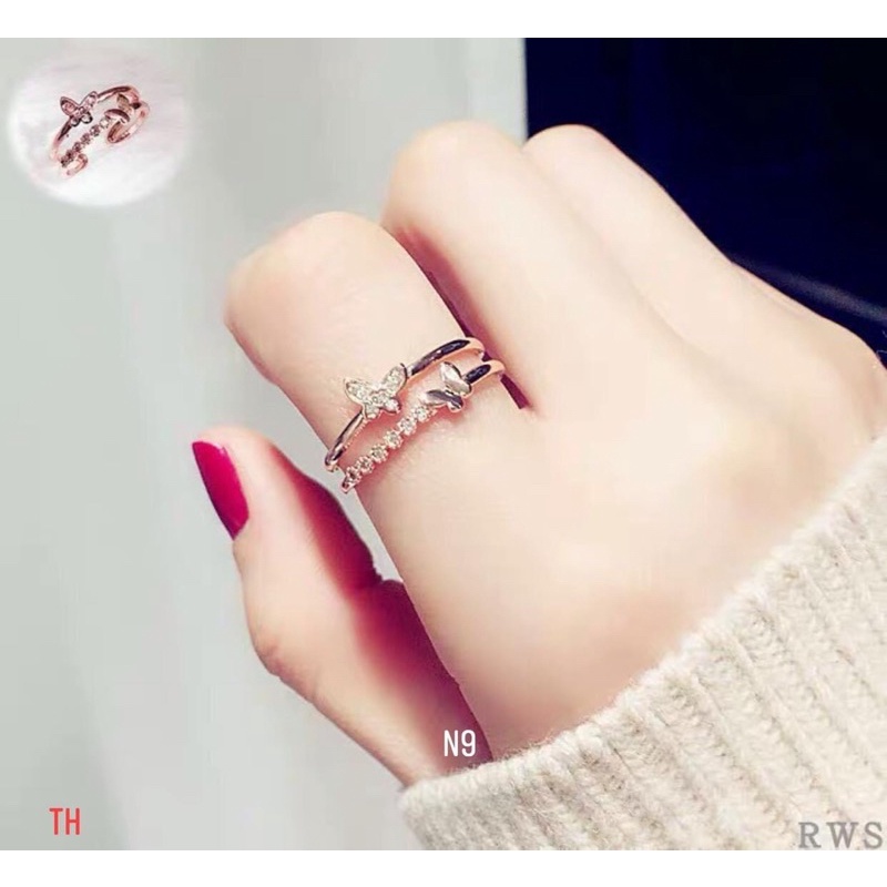 Nhẫn bạc kép bạc ta