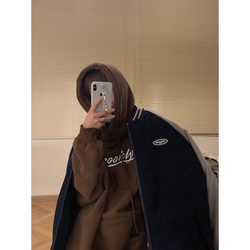 Áo Hoodie Brooklyn Tay Chuông PEONYB Unisex [FREESHIP]  Nỉ form rộng kiểu dáng bồng oversize vintage hàn quốc đẹp