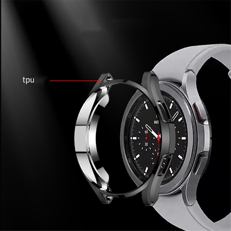 Ốp Tpu Mạ Điện Bảo Vệ Màn Hình Cho Samsung-Galaxy Watch 4 Cl
