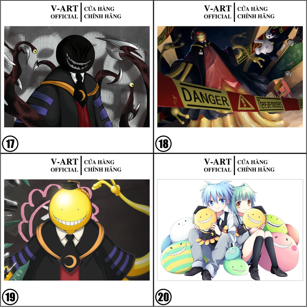 Tranh Anime Lớp Học Ám Sát - Assassination Classroom - Ansatsu Kyoshitsu - Áp Phích Dán Tường Trang Trí Nhà Cửa By V-Art