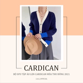 Áo len cardigan basic cổ chữ v