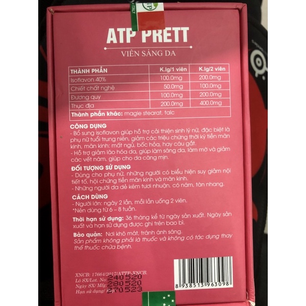 Viedn sáng da ATP PRETT