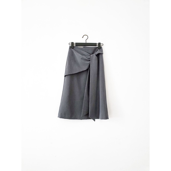 AfterBefore Chân váy midi cột nơ bên