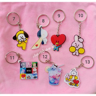 Móc Khoá Mika Cooky Tata Shooky Chimmy RJ Mang Koya Siêu Dễ Thương