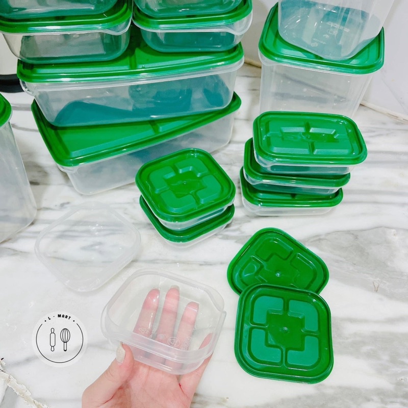 Set 17 hộp nhựa có nắp đậy đựng thực phẩm