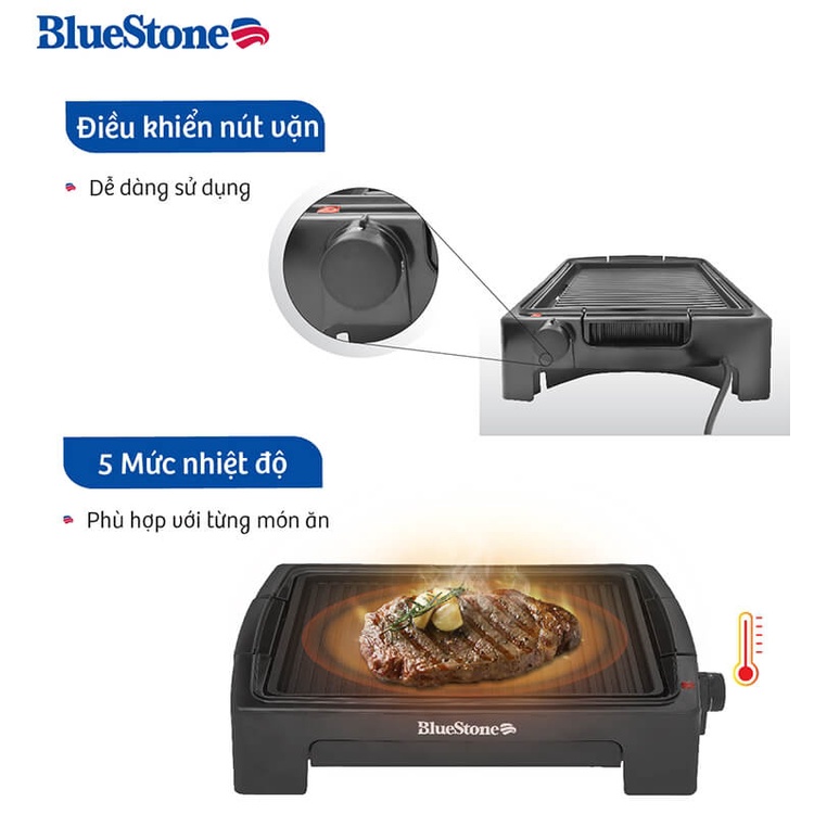 Vỉ Nướng Điện Ceramic Bluestone EGB-7418 (1500W)