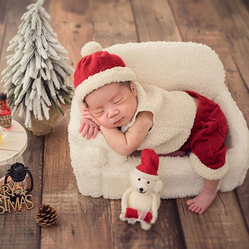 Set 3 Phụ Kiện Chụp Ảnh Phong Cách Giáng Sinh Cho Bé