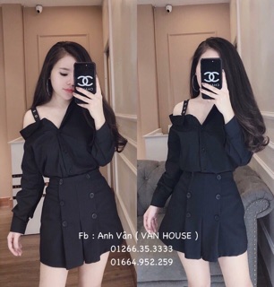 Áo sơ mi lệch vai