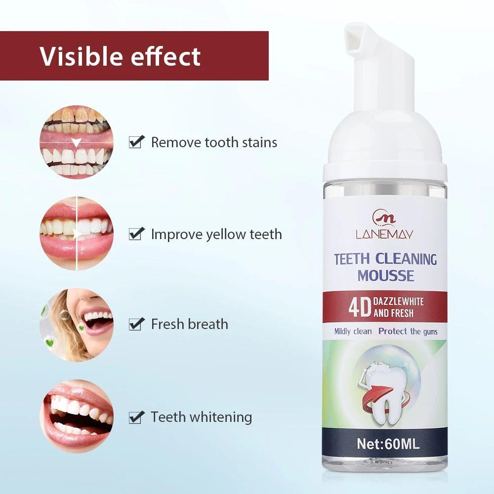 Kem Đánh Răng Làm Trắng Bằng Bọt Xốp Làm Sạch Răng Miệng