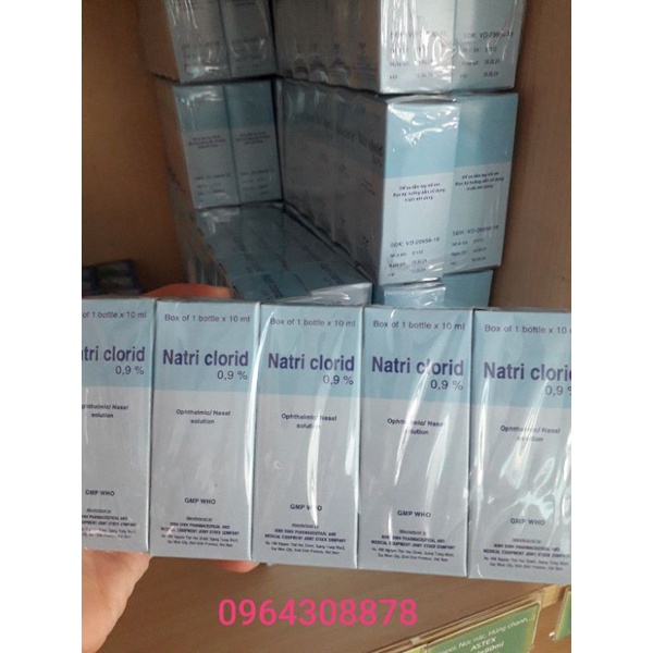 Natri clorid 0.9% mắt, mũi (Bidiphar)