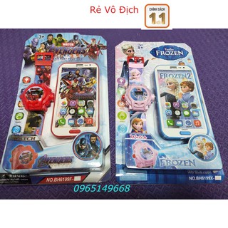 Đồng Hồ Và Điện Thoại Phát Nhạc Frozen Và Các Nhân Vật Elsa, Siêu Anh Hùng