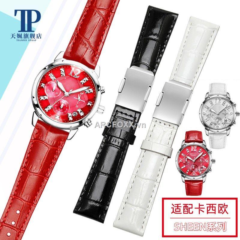 CASIO Dây đeo đồng hồ bằng da 16mm SHEEN-5010/5023/4019/3019