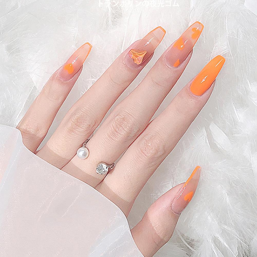 AROMA Keo Dán Móng Dạ Quang Màu Sắc Kẹo Ngọt Dành Cho Nữ