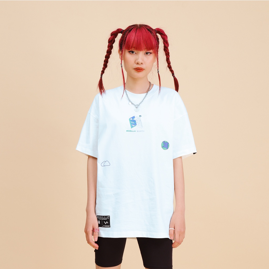 Áo thun unisex SWALLA WORLDPEACE 100% PREMIUM COTTON - LOCAL BRAND chính hãng