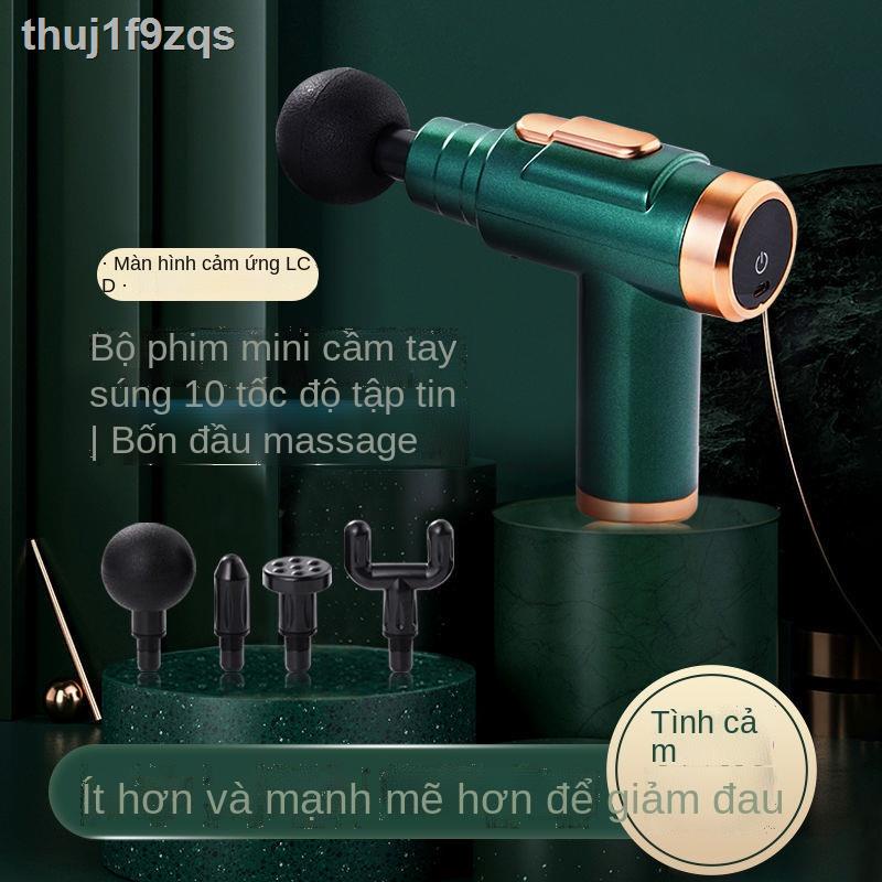 ✹◕Súng Fascia mini mát xa điện đa năng bắn cột sống cổ tử cung tập thể dục thư giãn cơ Máy tạo tác