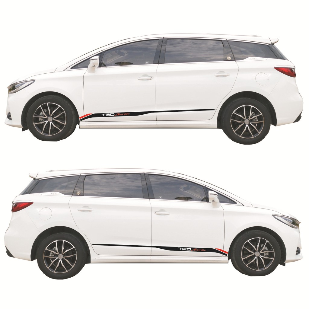 Dải Tem Decal TRD Dán Sườn Xe ô Tô Phong Cách Thể Thao Ms-266