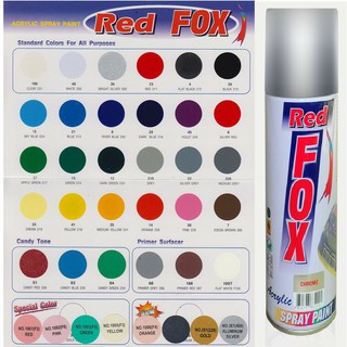 Sơn Xịt RedFox Sơn Lót Trắng Nhám Và Những Màu Cần Sơn Lót