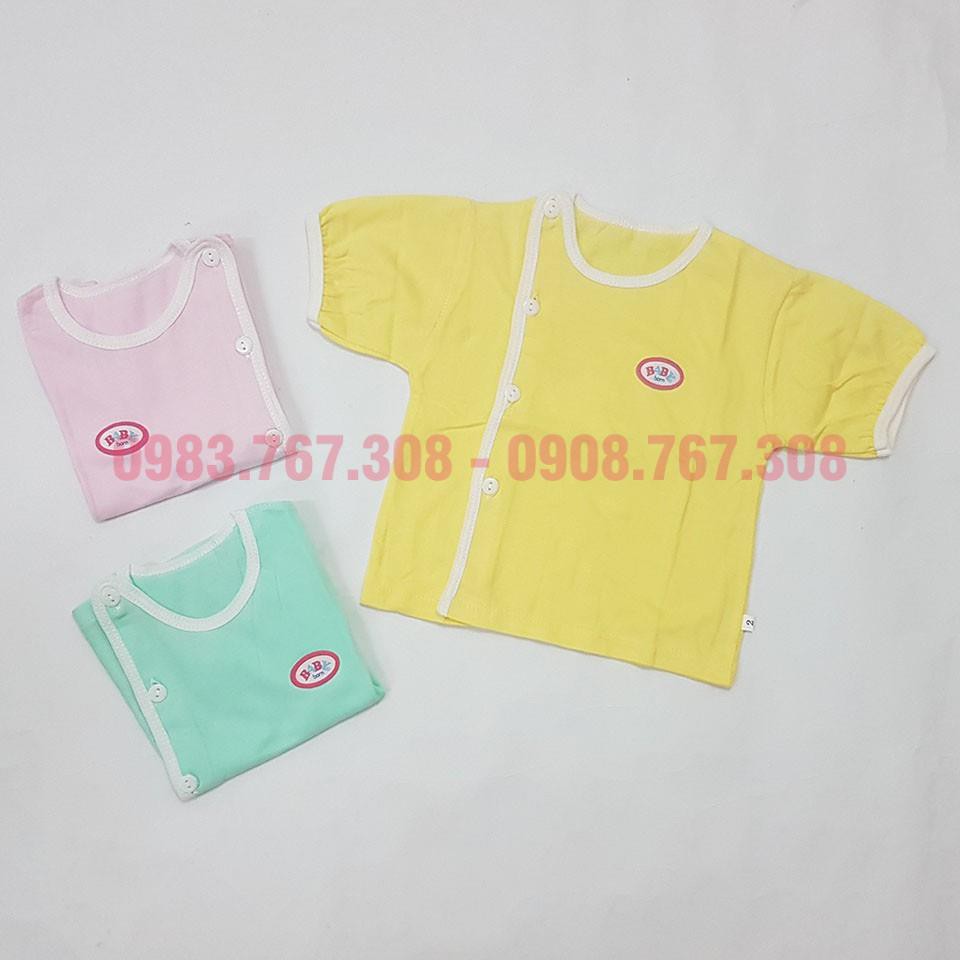 Áo Cộc Tay Baby Born Cho Bé Từ Sơ Sinh Đến 8 kg - Vải Cotton Mềm Mại, Màu Đẹp