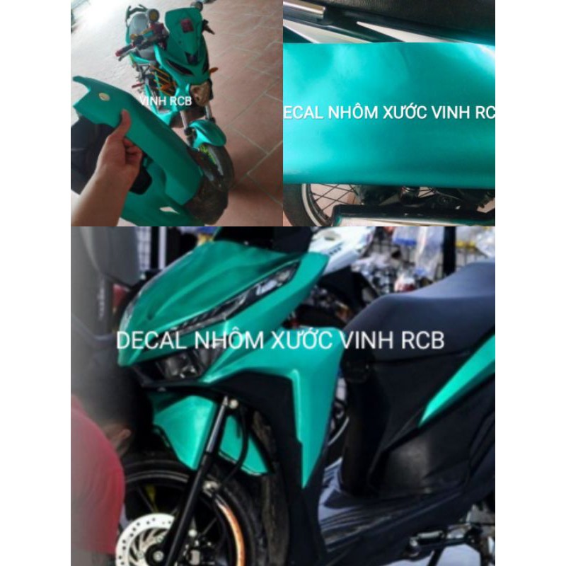 decal nhôm xước khổ lẻ cao cấp dán đt xe máy