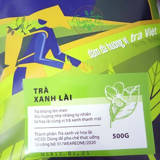 Trà WAO (Đen Nguyên Lá, Xanh Lài) Pha Trà Sữa Gói 500gr