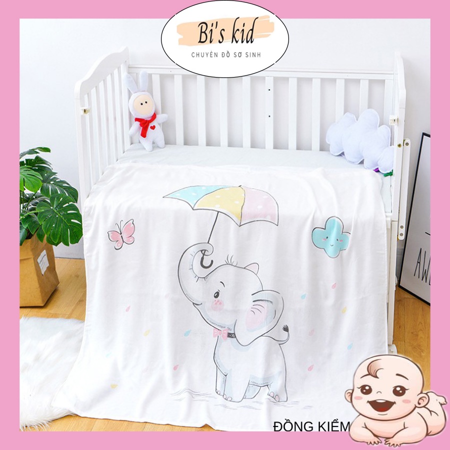 Chăn lụa cho béADENchăn cotton lụa sợi tre mềm nhiều công dụng KT 1m X 1m2