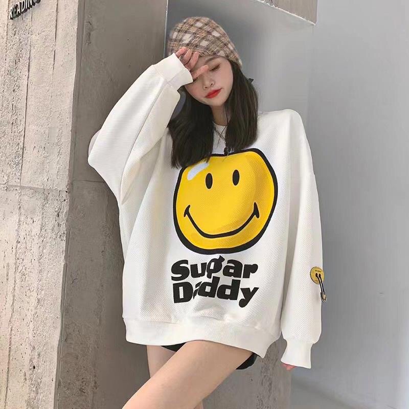 Áo Nỉ Trơn Bo Tay Cổ Tròn Sugar Daddy, Mẫu Thu Đông Mới Nhất 2021 | BigBuy360 - bigbuy360.vn