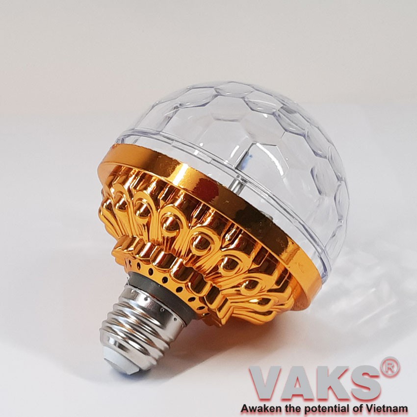Đèn quẩy led xoay 360 độ, 7 màu LED3-6W, E27, 220V - trang trí sân khấu, karaoke, bar,...