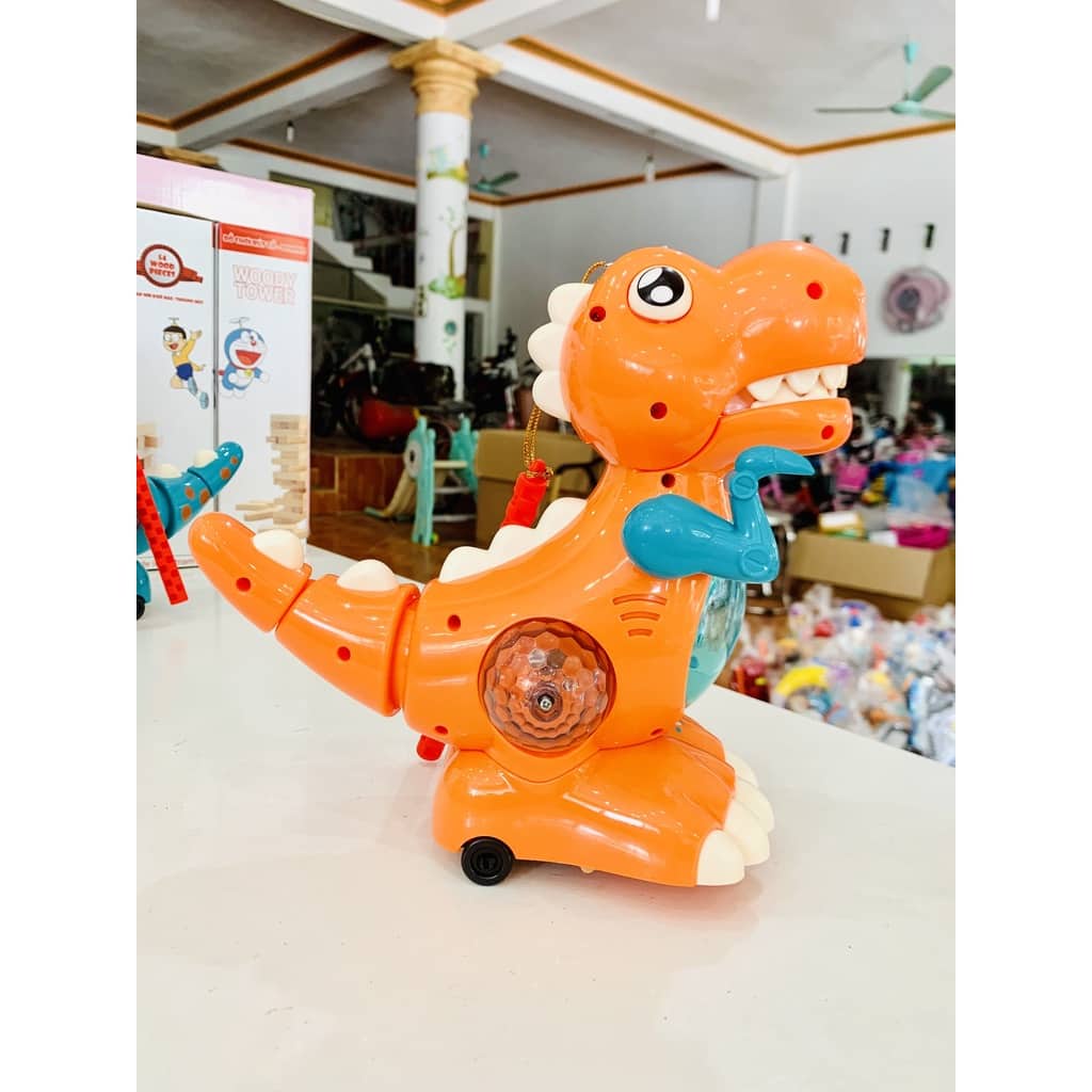 Đèn Lồng Trung thu khủng long chạy pin có nhạc có đèn phát sáng vui nhộn cho bé