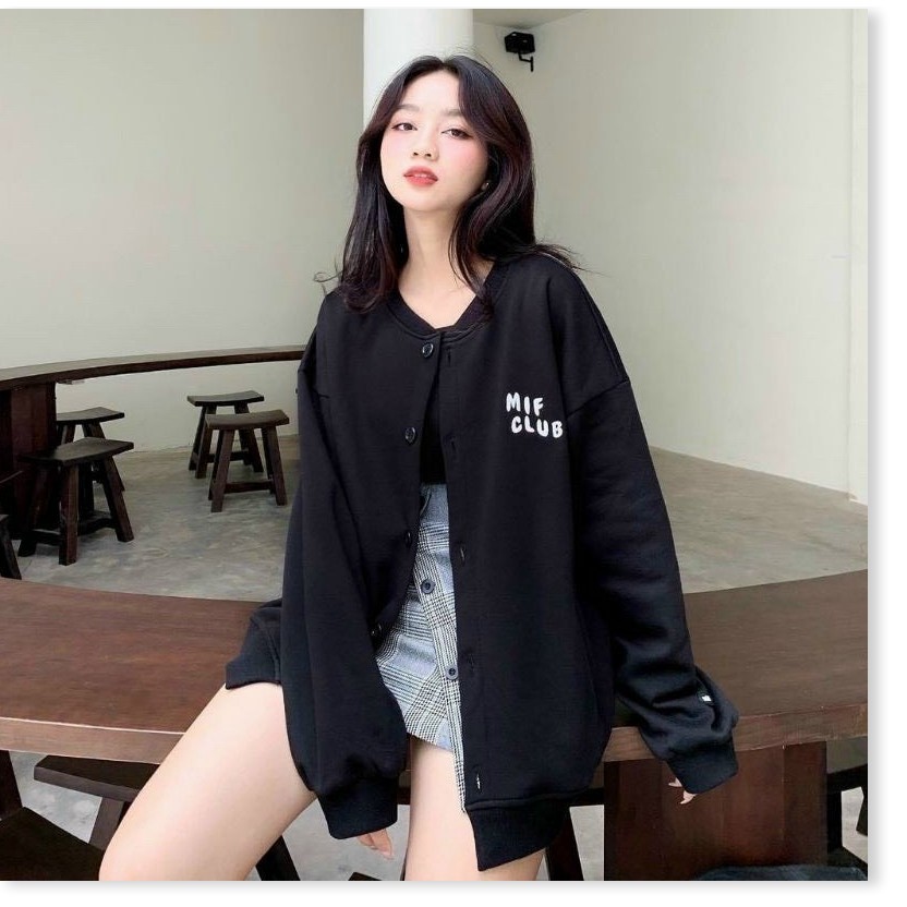 Áo Caridigan Nữ MiF Club Phong Cách Cá Tính Tuổi Học Đường