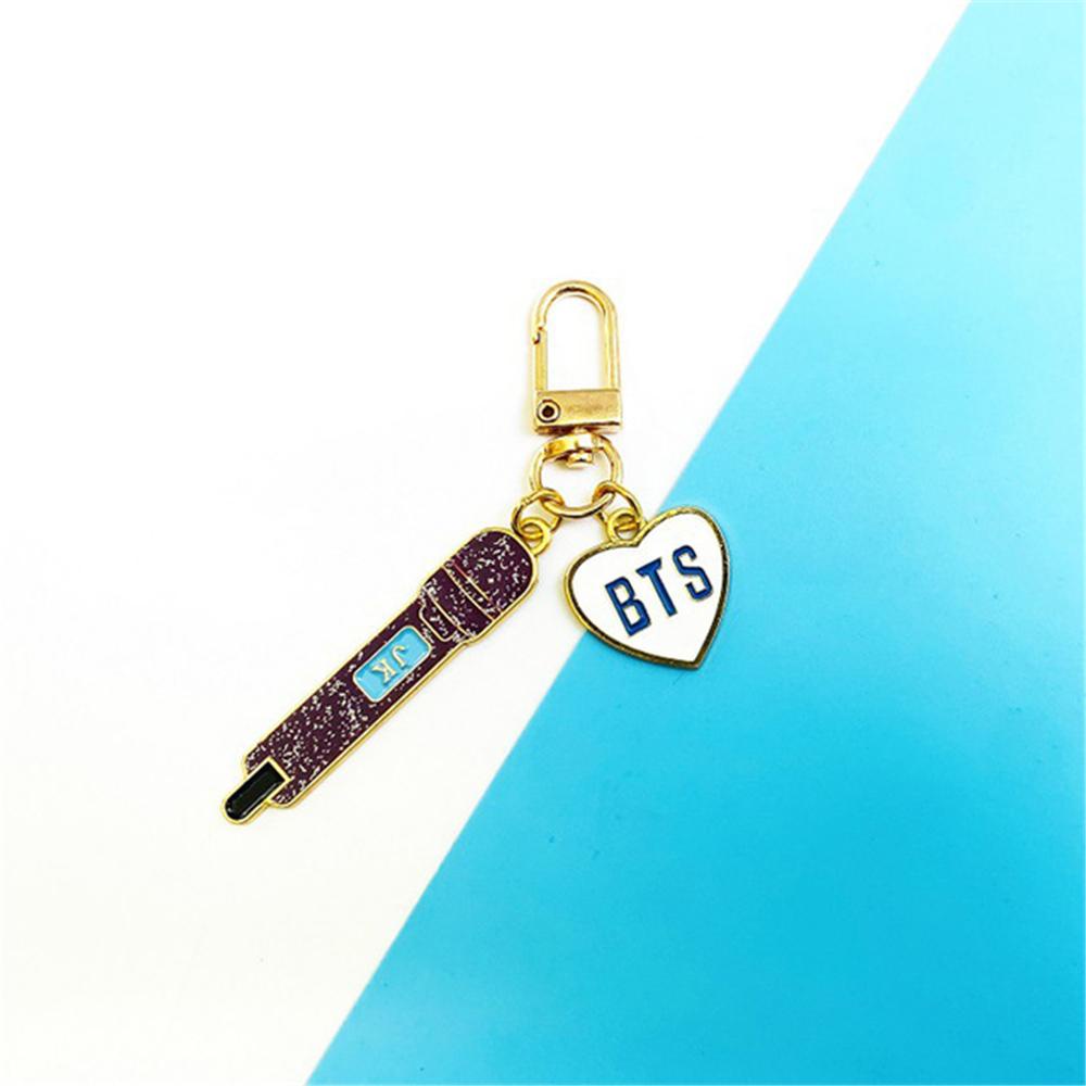 Móc Chìa Khóa / Móc Khóa / Micro Phong Cách Nhóm Nhạc Kpop Bangtan Boys Giá Đỡ