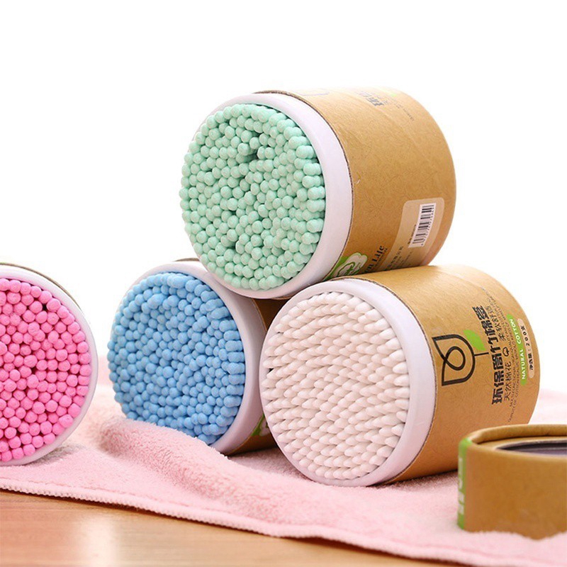 [Hàng mới về] Hộp 200 bông ráy tai cotton tre tiện lợi