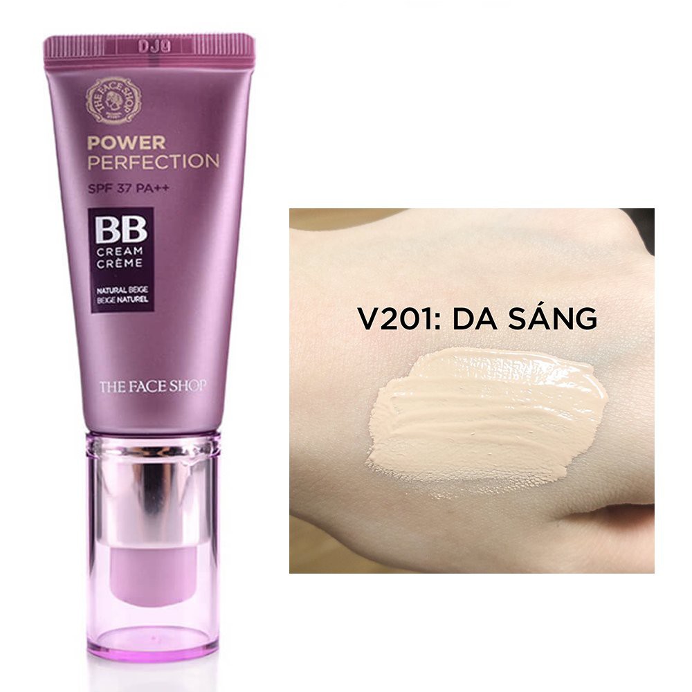Kem nền trang điểm đa năng, lớp nền lì mịn, lâu trôi BB Cream TheFaceShops Power Perfection BB Cream - HONGS BEAUTY | BigBuy360 - bigbuy360.vn