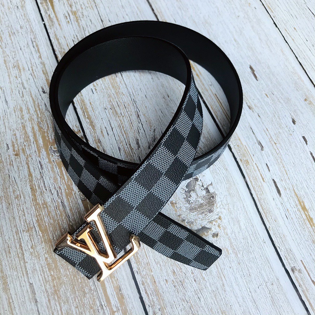 Thắt Lưng Nam LVi, Thắt Lưng Da Bền Đẹp Mặt Kim Loại Nguyên Khối  Daingansotre