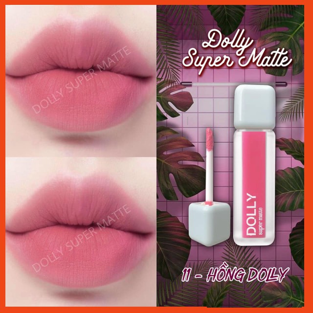 Dolly full 12 màu ❀Hola❀Son Dolly Super Matte Bền Màu Không Chì