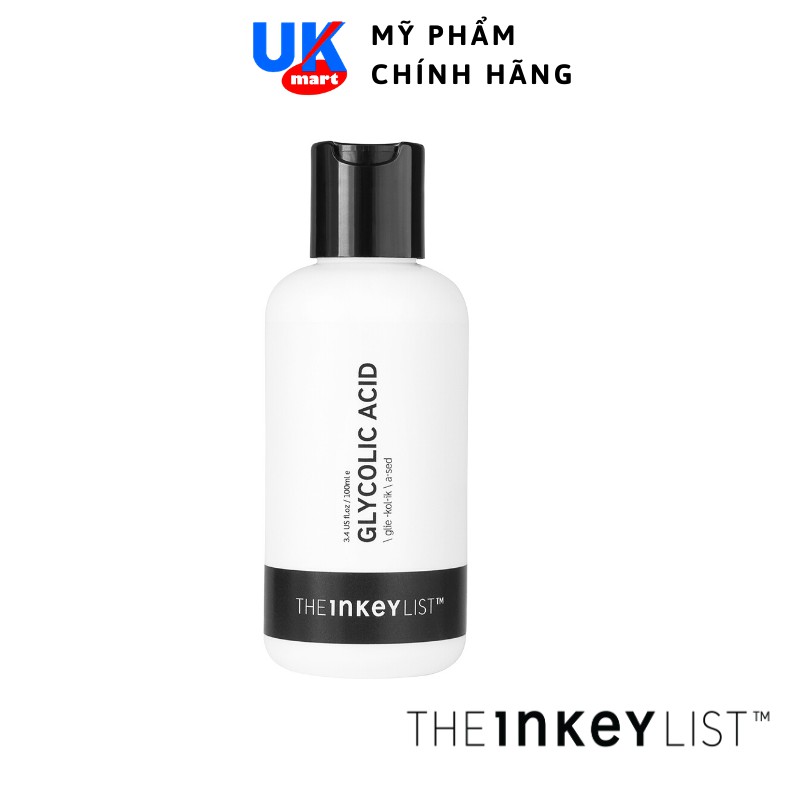 Toner Thu Nhỏ Lỗ Chân Lông, Sáng Da THE INKEY LIST Glycolic Acid Exfoliating Toner 100ml