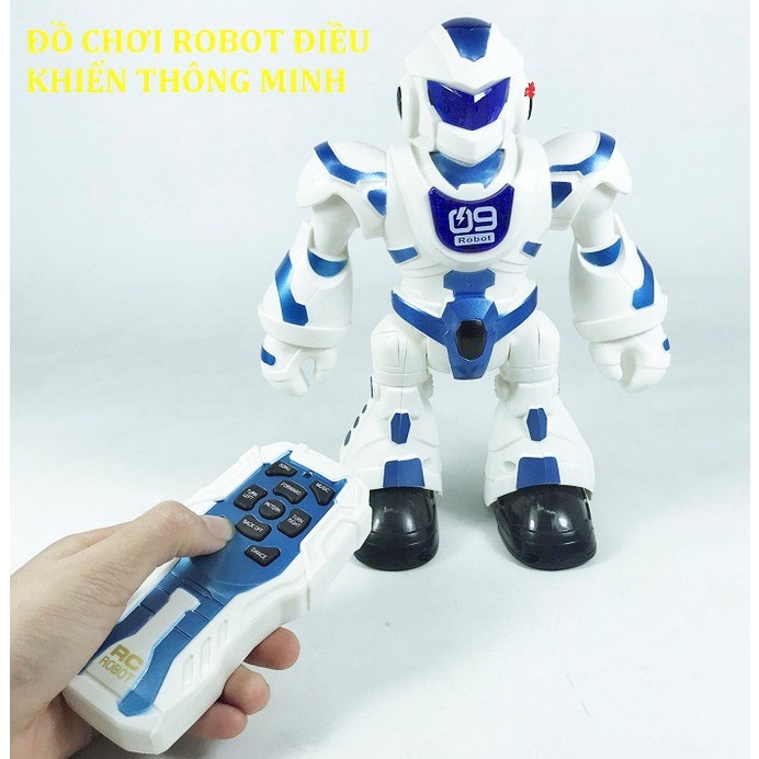 Đồ chơi Robot điều khiển từ xa thông minh  dùng pin, có âm thanh và ánh sáng