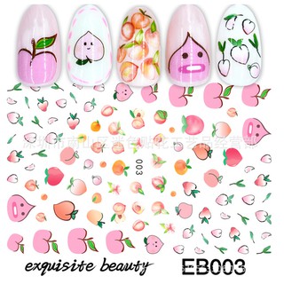 Sticker & Decal dán móng tay hình hoa quả