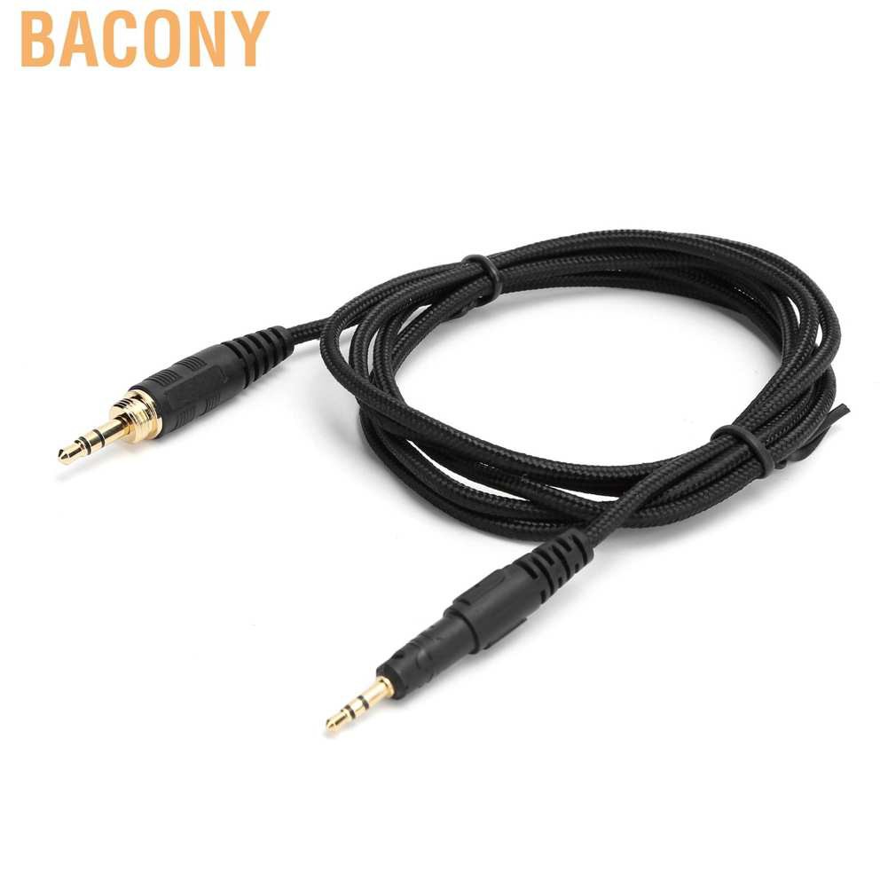 Bacony Headphone Audio Cable Braid AUX Cord Replacement for Audio‑Technica ATH‑M50X/M40X