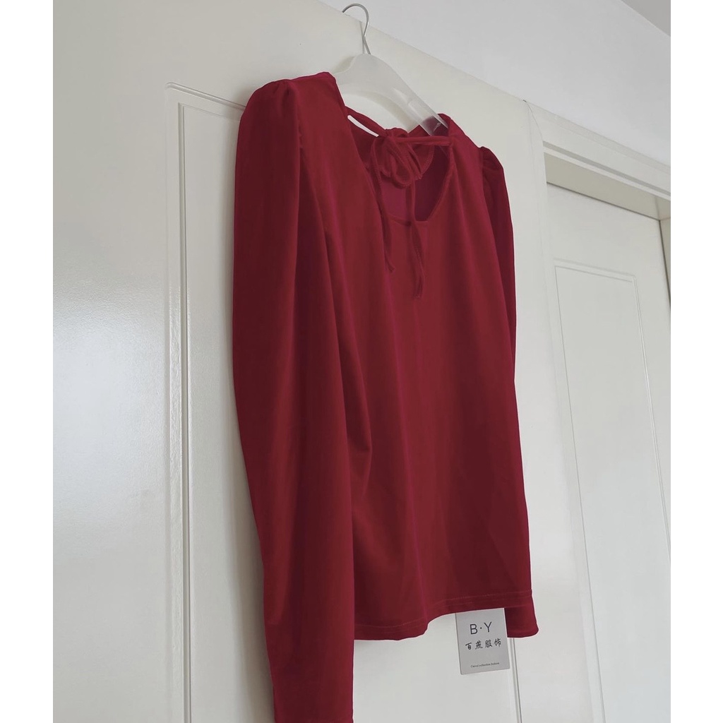 Áo nhung buộc nơ lưng Quảng Châu CHANREEN