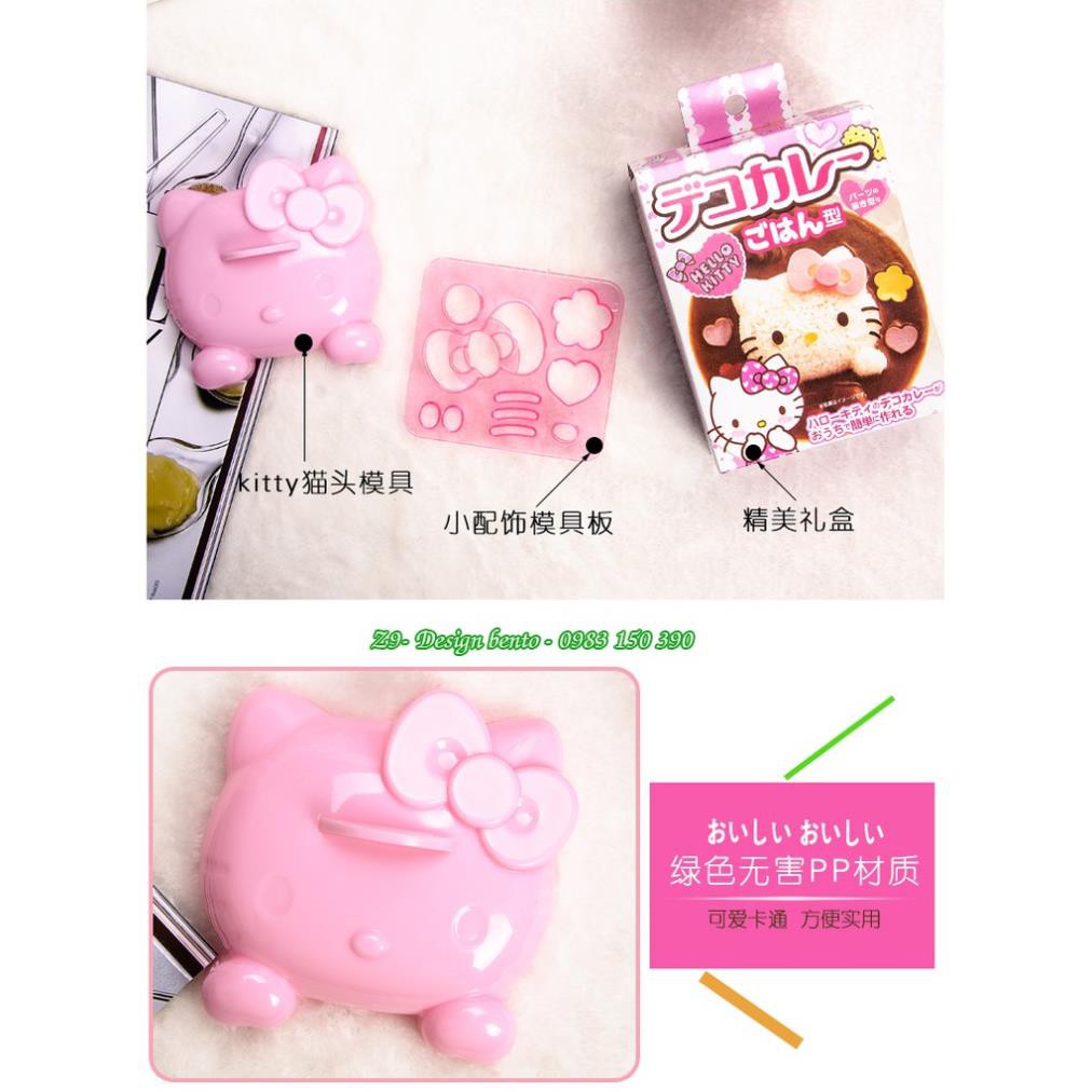 KHUÔN ÉP CƠM BENTO MÈO HELLO KITTY CÓ CHÂN - Cao cấp