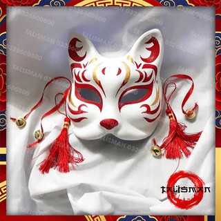 [100% vẽ tay thủ công]  Mặt nạ cáo vẽ_14 (Mask fox)- đạo cụ cosplay