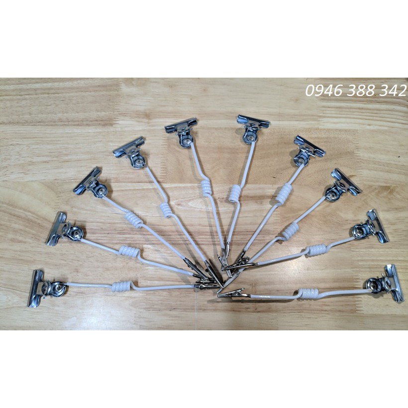 Kẹp hai đầu, wobbler W- 009 , kẹp sale quảng cáo