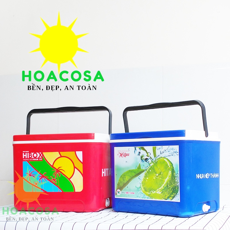 Thùng đá Hibox 25 lít (25L) Nhựa Hiệp Thành ,PU Foam giữ lạnh lâu- Đồ Gia Dụng Hoacosa.