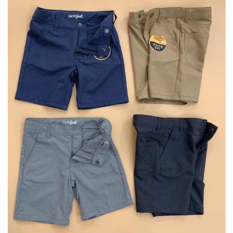 Quần Shorts Kéo khoá NÚT BẤMQuick Drybé trai. C & J.