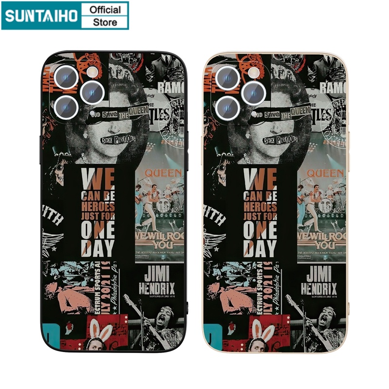 Ốp lưng iphone Ốp điện thoại Suntaiho silicon mềm họa tiết ca sĩ Rock cho iPhone 13 12 11 Pro Max X XR Xs Max 7 8 Plus 12mini 13mini