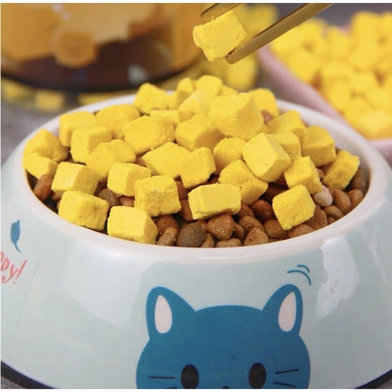 Lòng đỏ trứng gà sấy khô ăn vặt cho thú cưng