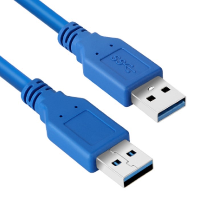 DÂY USB 3.0 HAI ĐẦU ĐỰC 1.5M (XANH)