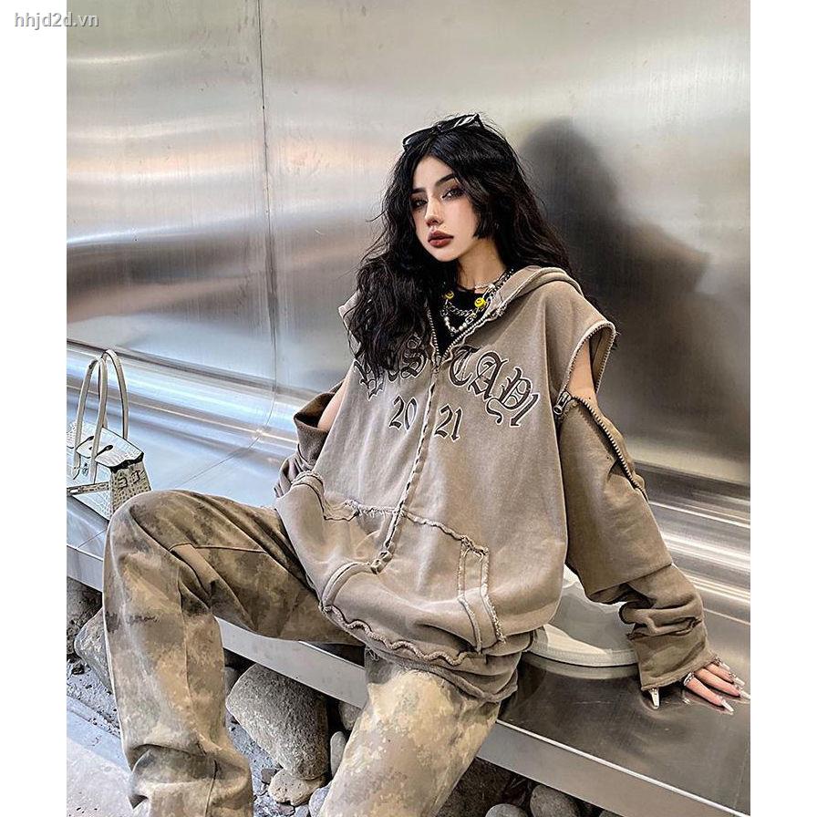 Westayone Áo Hoodie Rách Phong Cách Âu Mỹ Thời Trang Mùa Xuân 2022 Cho Cặp Đôi