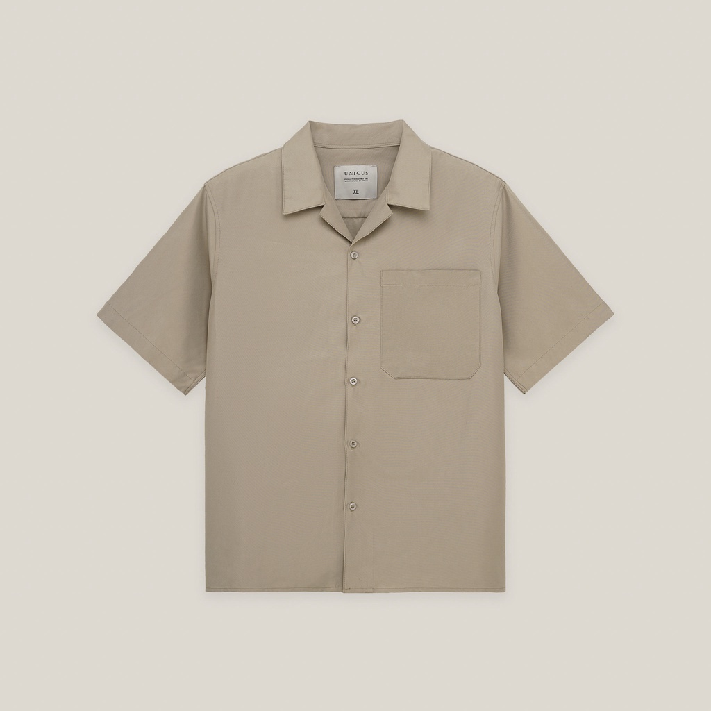 Áo Sơ Mi Cộc Tay Cổ Ve Nam UNICUS Claude Cuban Shirt
