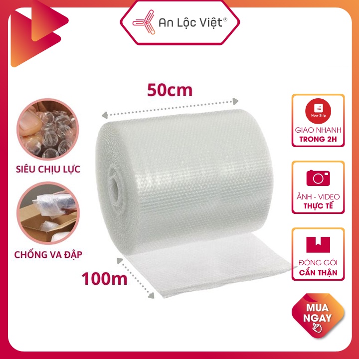 Xốp hơi bong bóng bọc chống sốc 100m/cuộn